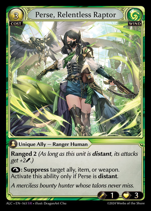 ALC-163 Perse, Relentless Raptor