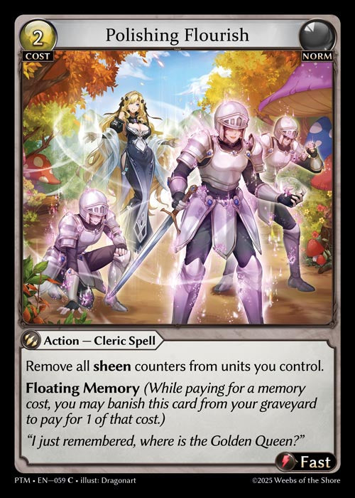 PTM-059 Polishing Flourish (Foil)
