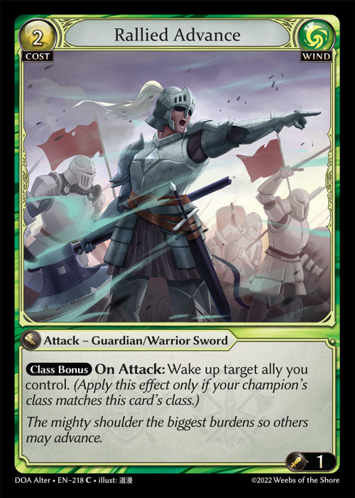 DOA-218 Rallied Advance