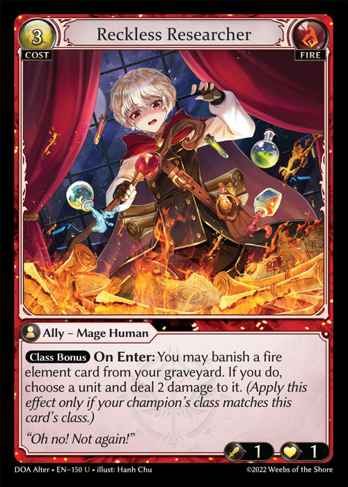 DOA-150 Reckless Researcher