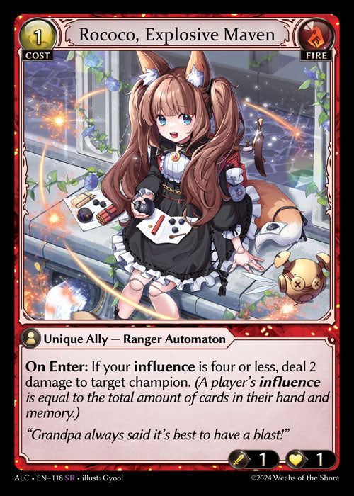 ALC-118 Rococo, Explosive Maven