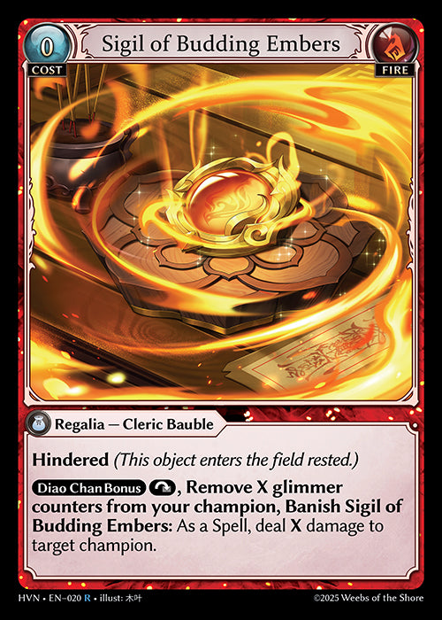HVN-020 Sigil of Budding Embers
