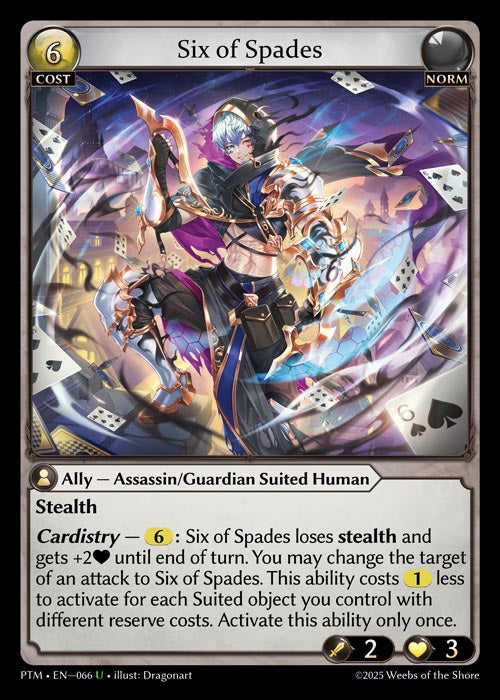PTM-066 Six of Spades (Foil)