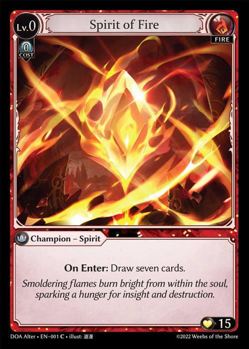 DOA-001 Spirit of Fire