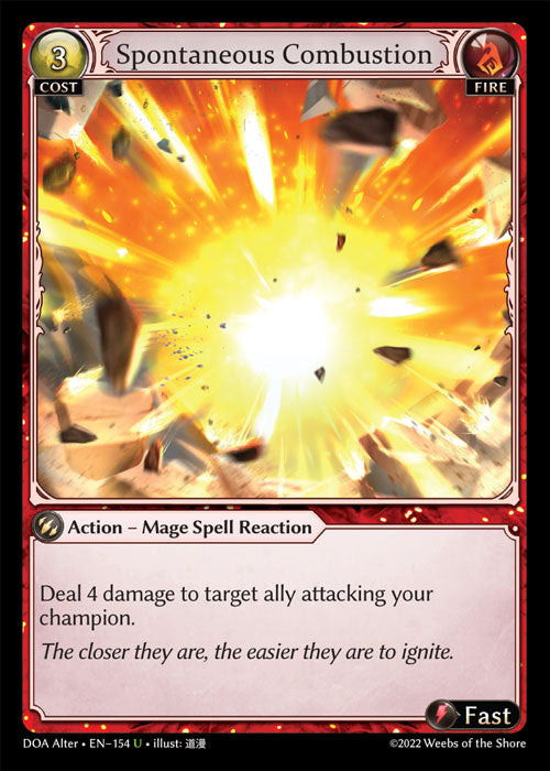 DOA-154 Spontaneous Combustion