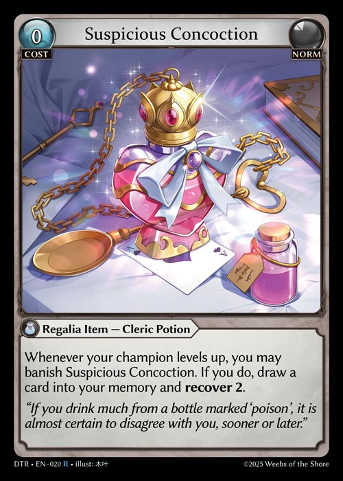 DTR-020 Suspicious Concoction