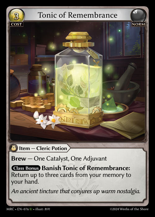 MRC-076 Tonic of Remembrance