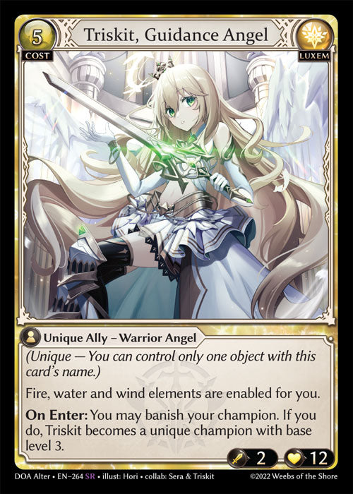 DOA-264 Triskit, Guidance Angel