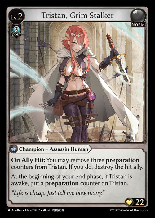 DOA-019 Tristan, Grim Stalker
