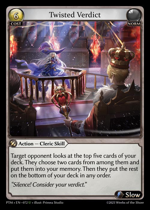 PTM-072 Twisted Verdict (Foil)