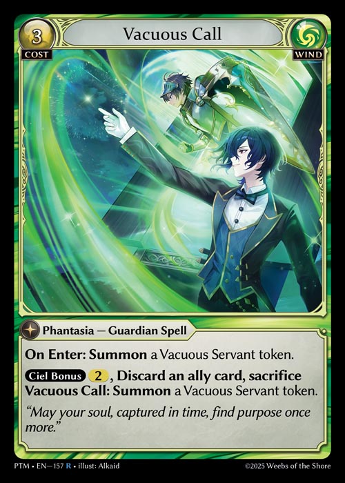 PTM-157 Vacuous Call