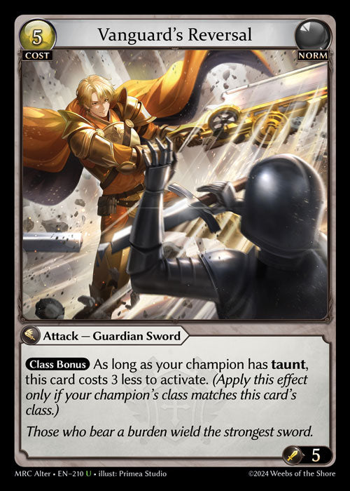 MRC-210 Vanguard's Reversal