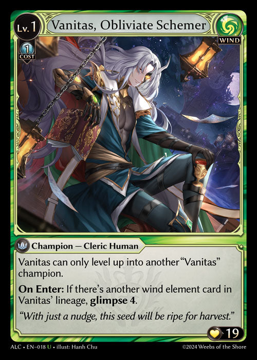 ALC-018 Vanitas, Obliviate Schemer