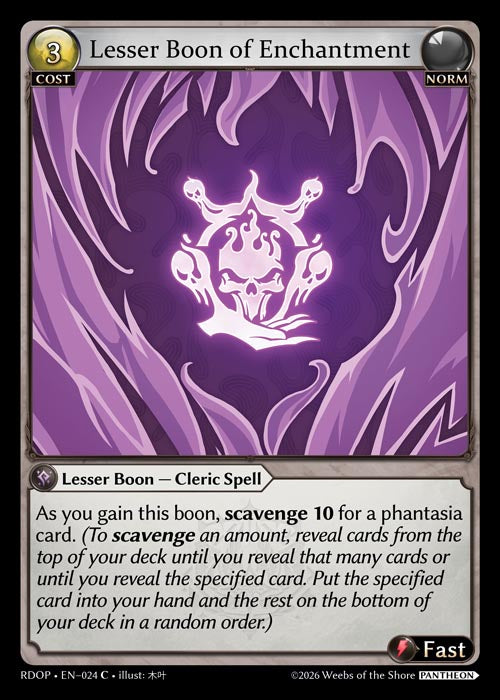 RDOP-024 Lesser Boon of Enchantment