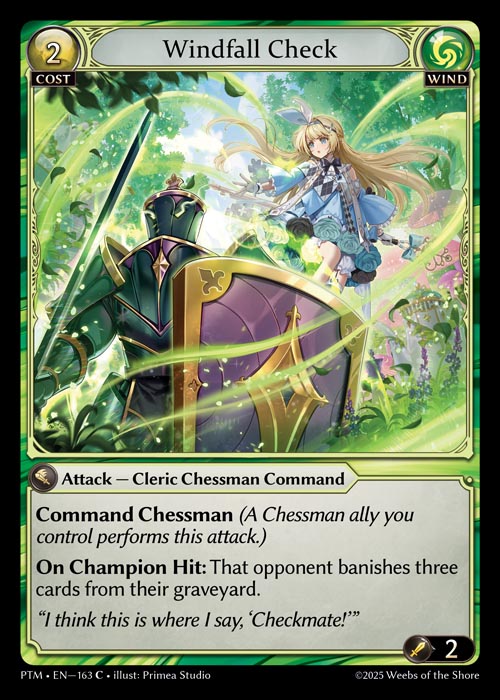 PTM-163 Windfall Check (Foil)