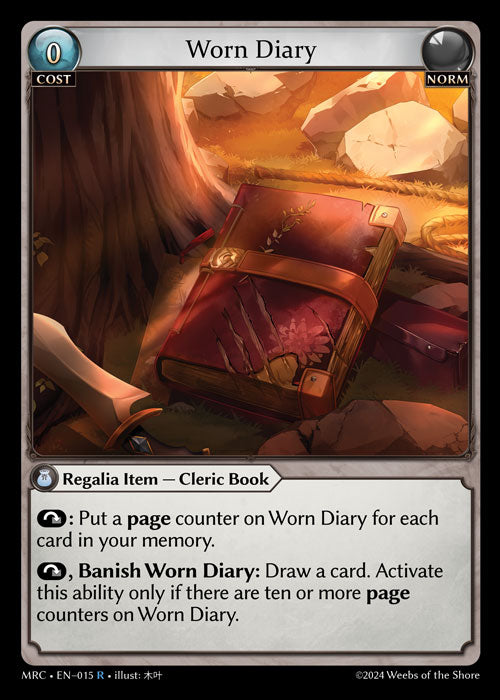 MRC-015 Worn Diary